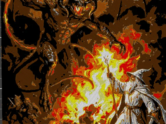 Gandalf vs Balrog - Hueforge
