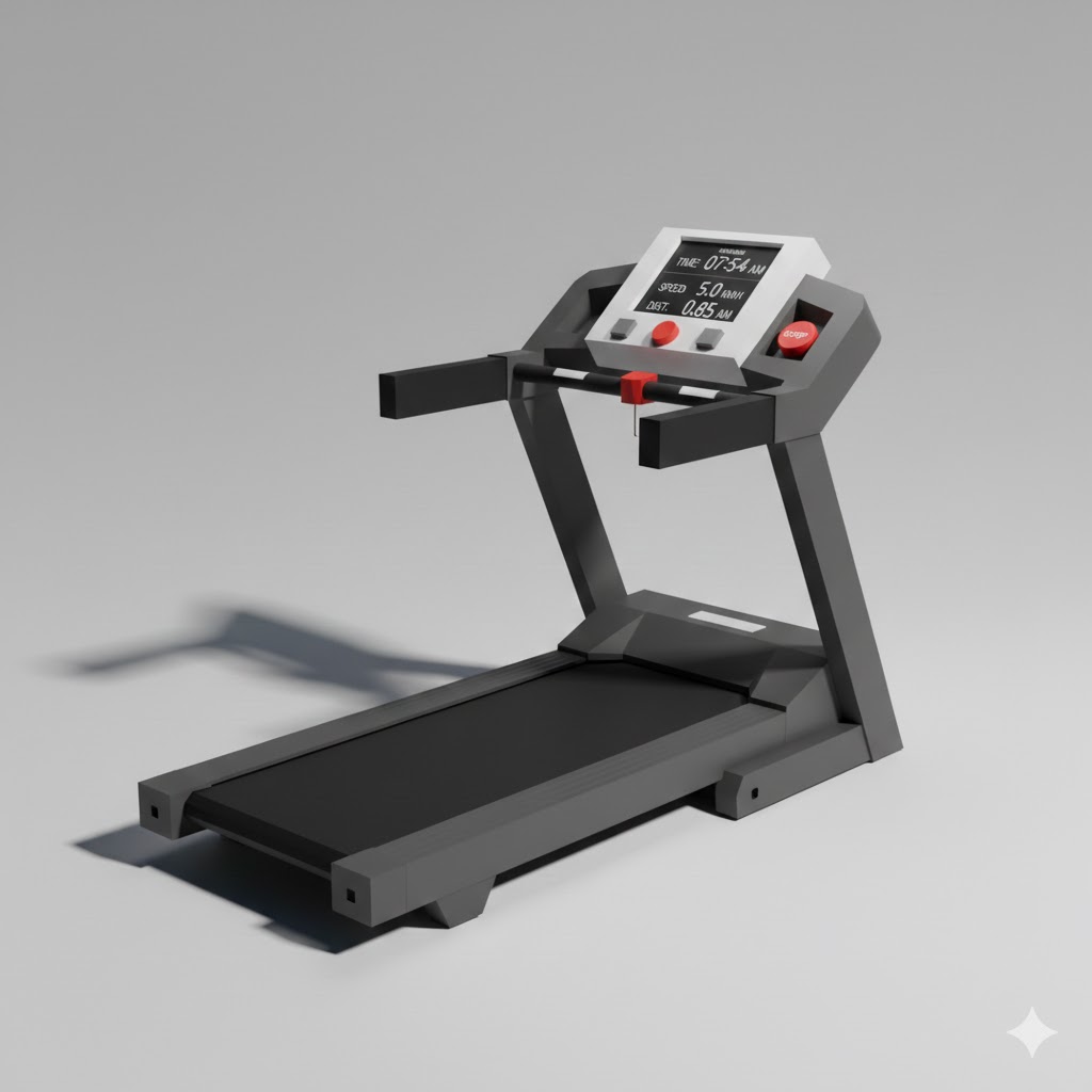 Low Poly Gym Treadmill