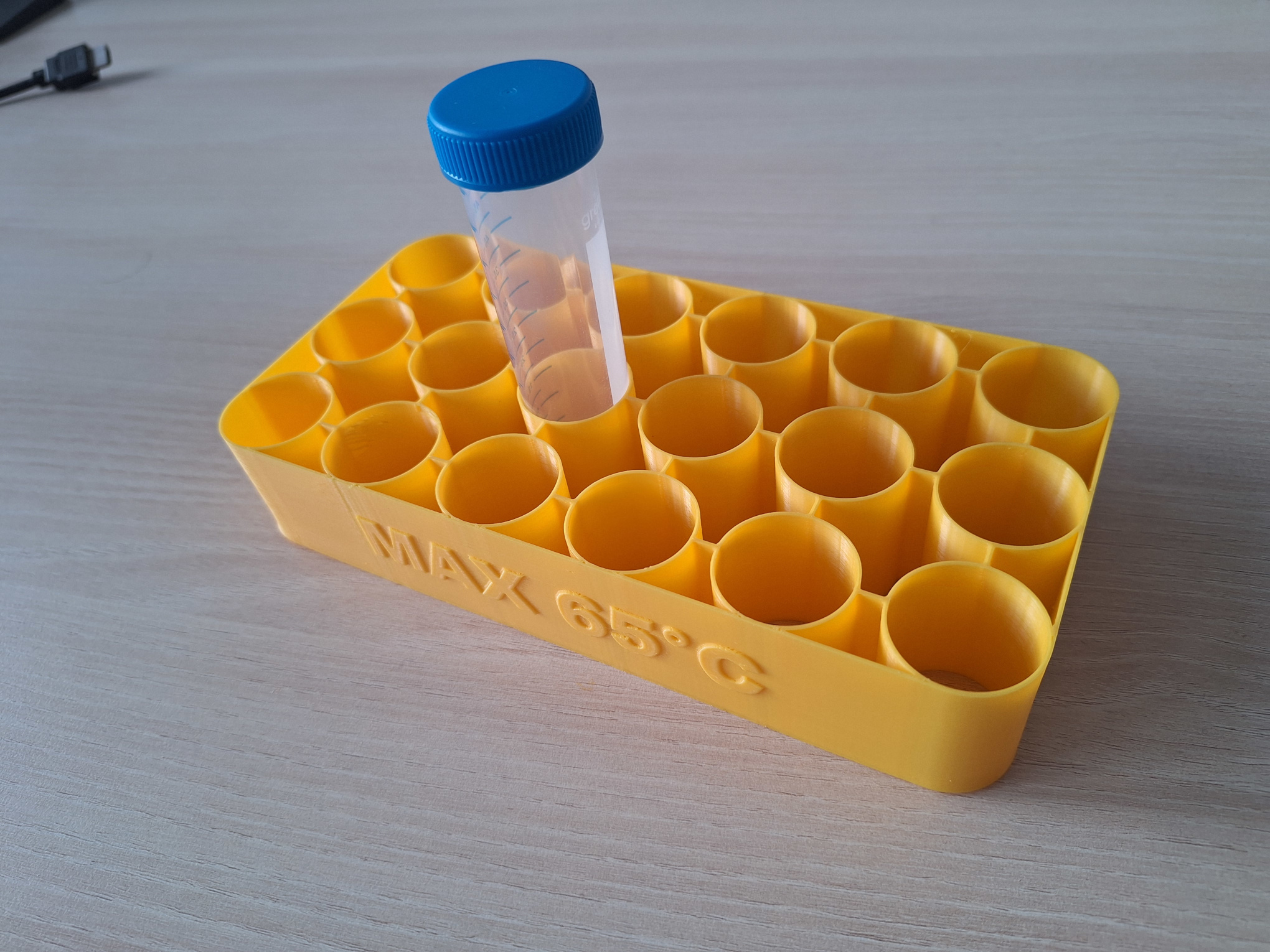 Lightweight 50mL Falcon tubes rack - 100g of filament only