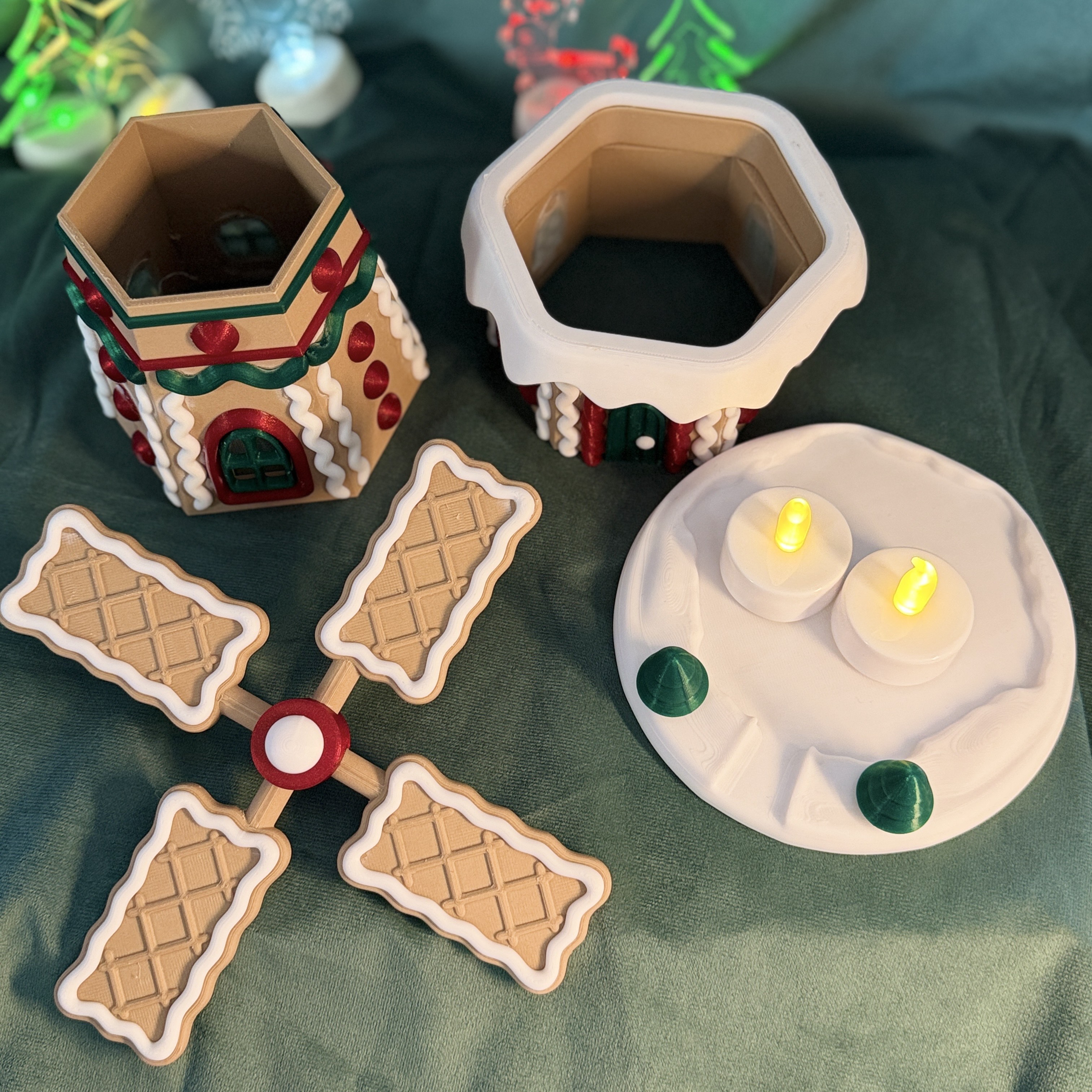 Christmas Gingerbread Windmill – Multicolor Without AMS — miniatura 4