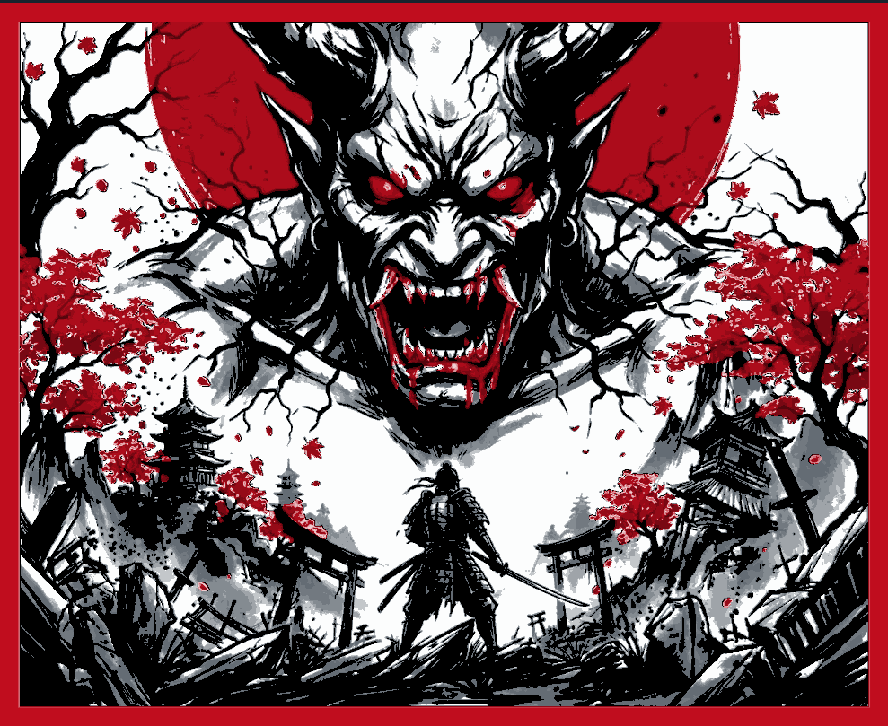 Blood moon oni Hueforge