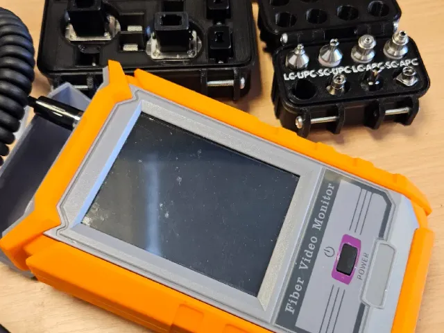 Fiber optic camera storage boxes