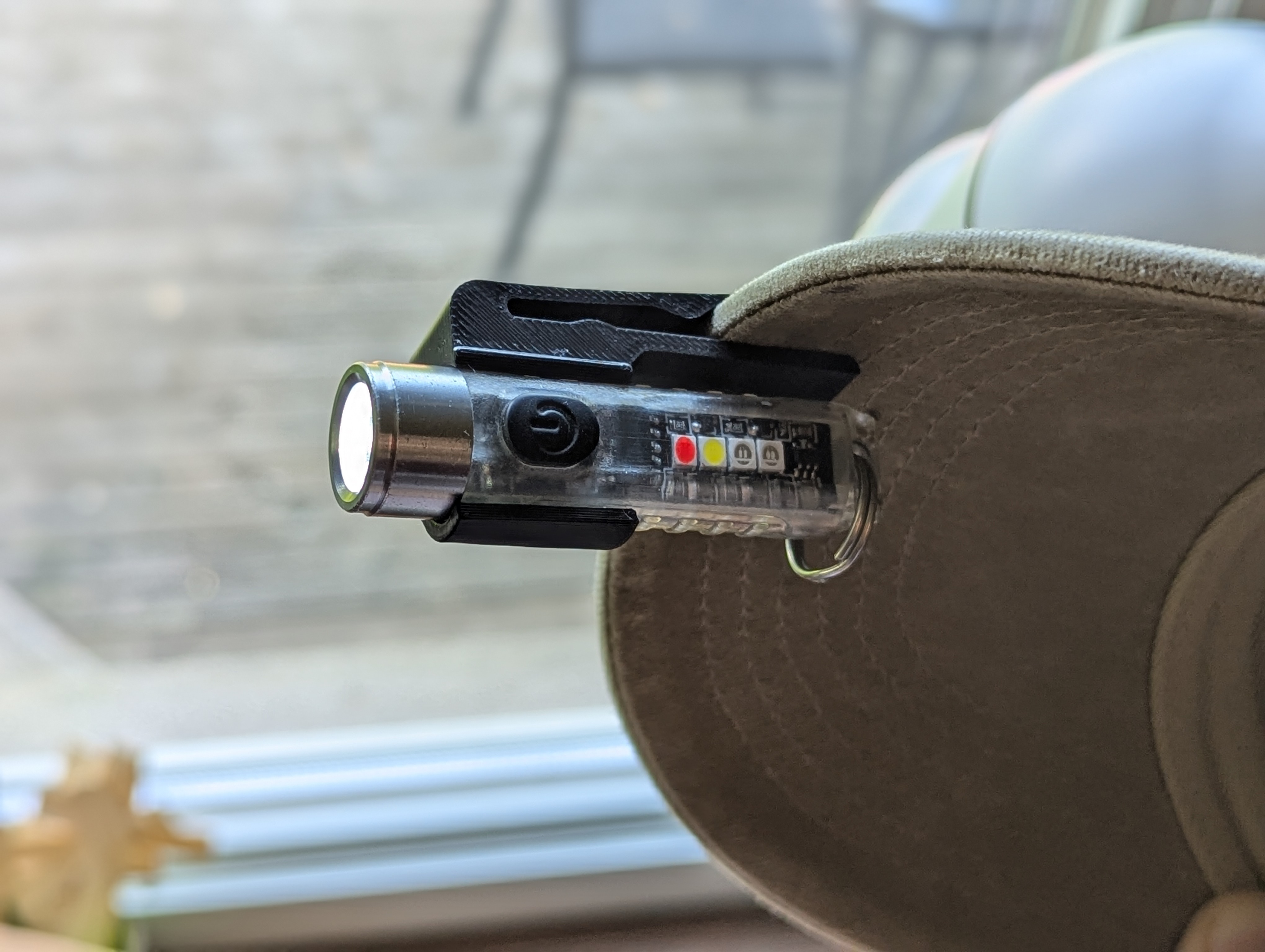 EDC Flashlight Hat Clip / Mount