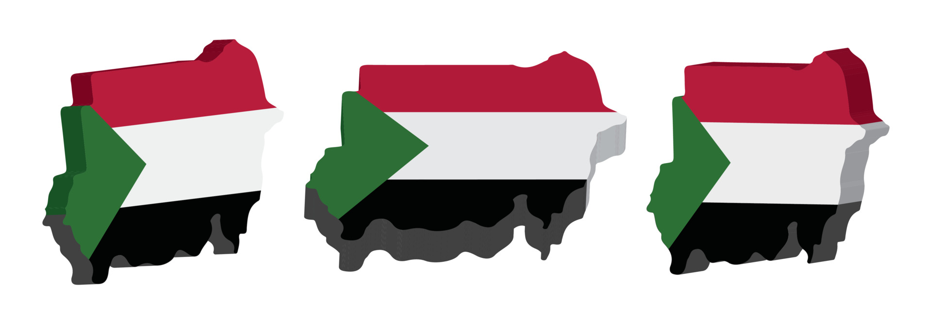 Sudan Map 3d