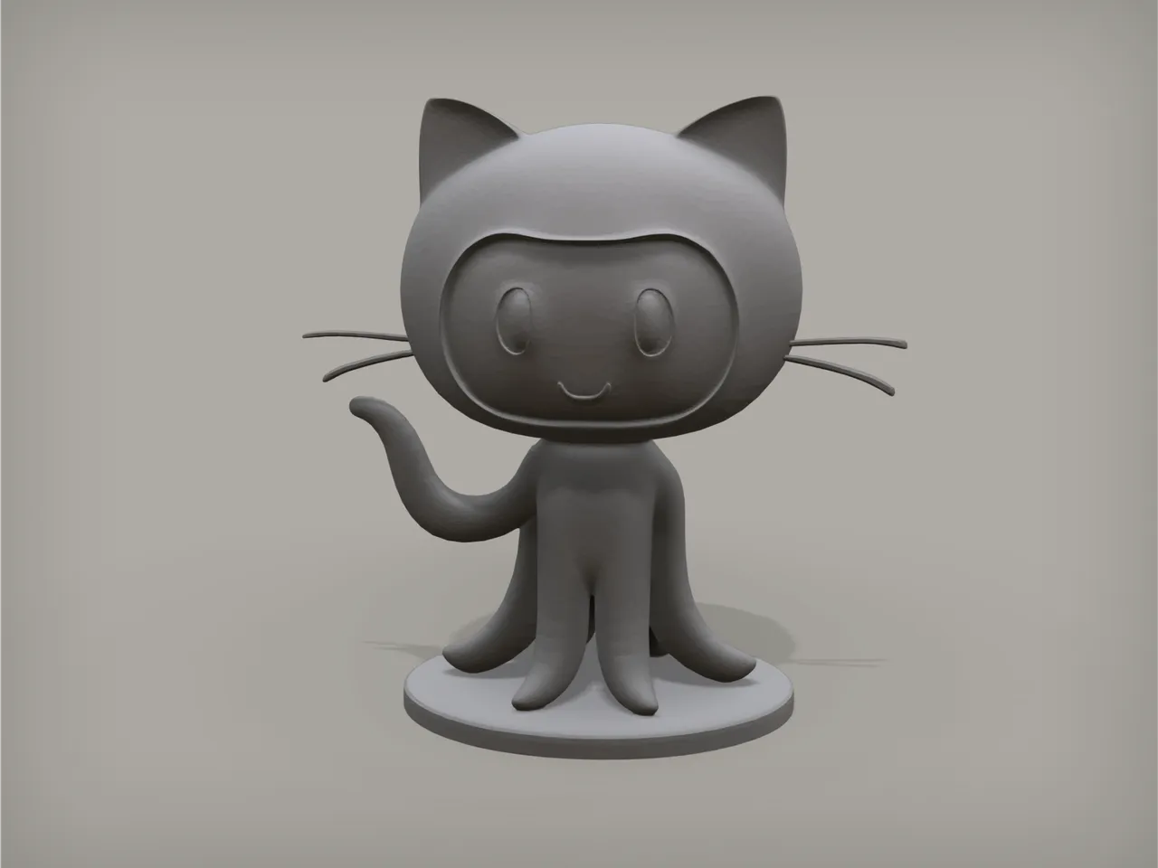 Octocat / Github by spezialuniversal | Download free STL