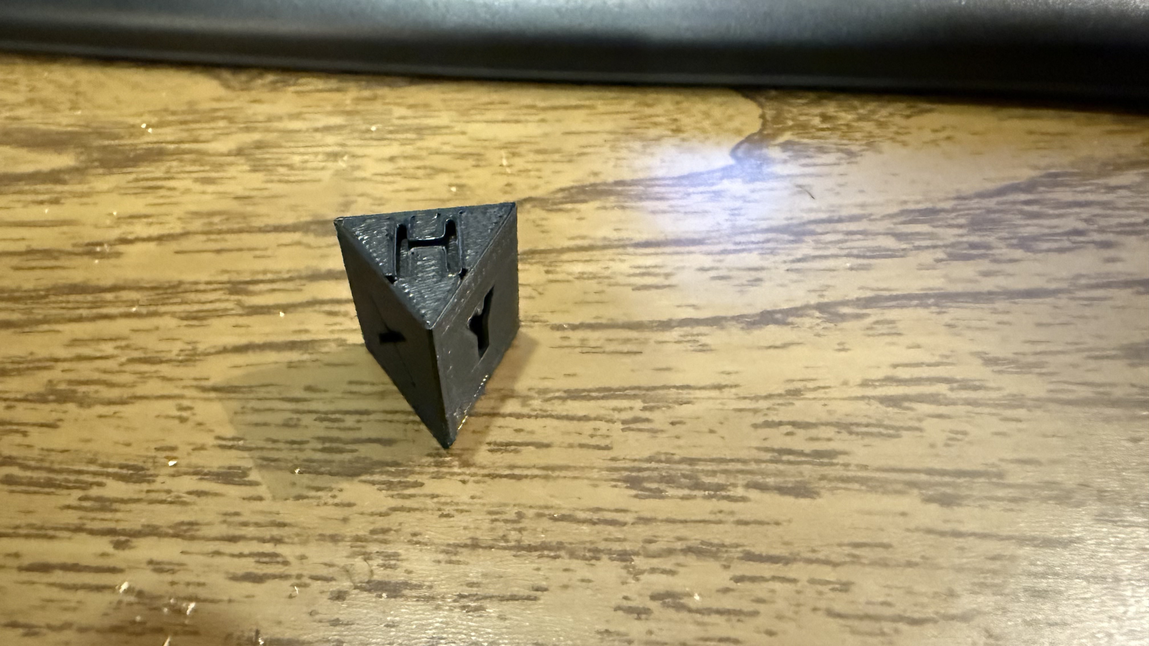 test cube for delta printers (a prism), H is the top