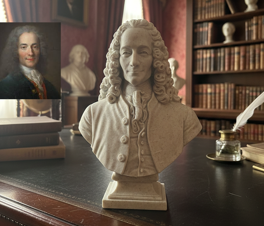 Voltaire (François-Marie Arouet) – Bust