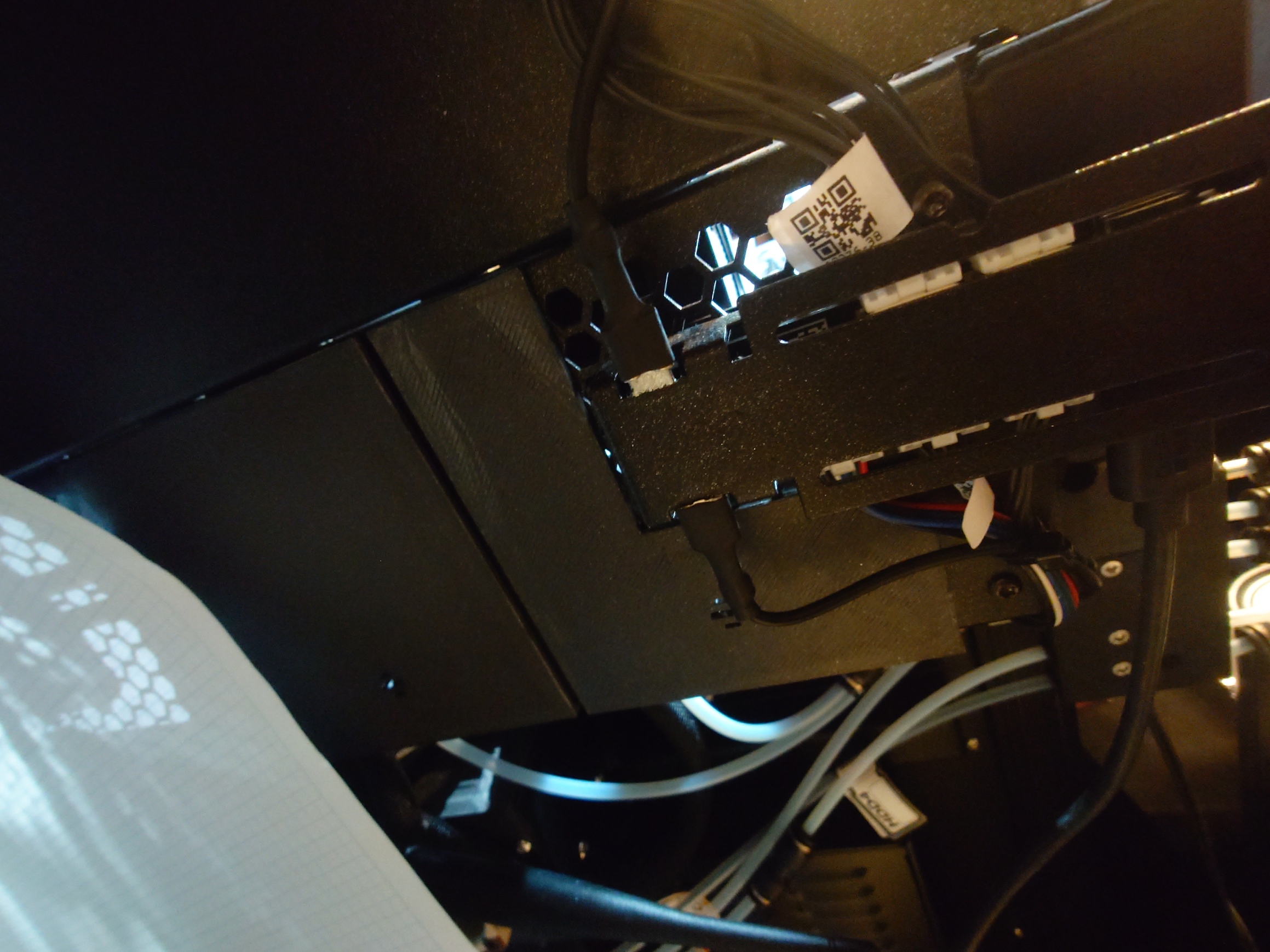 Prusa XL Back Honeycomb blocker Remix for Enclosure Hub side