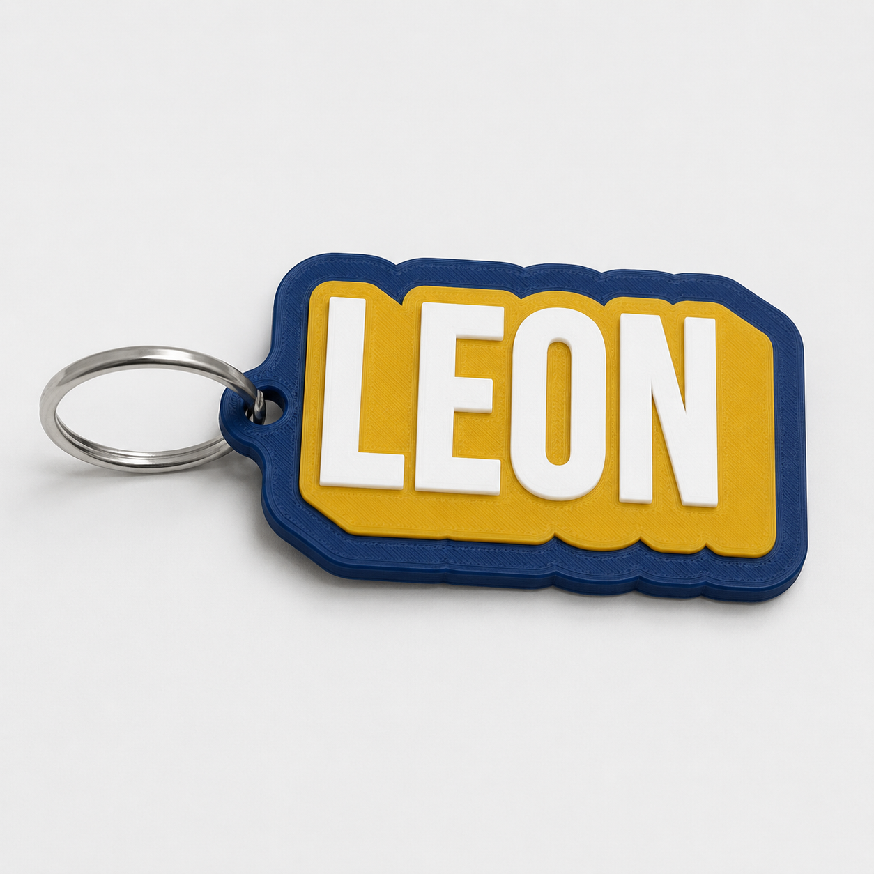 Leon's triple layer name tag
