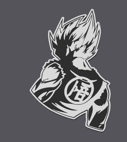 Goku wall/keychain