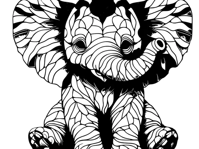 Wall art: Baby elephant