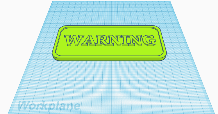 warning sign by Zac Cachia | Download free STL model | Printables.com