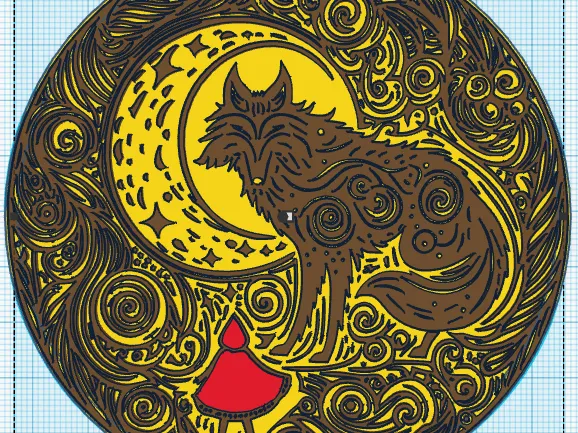 Wall art: The Little Ridding Hood