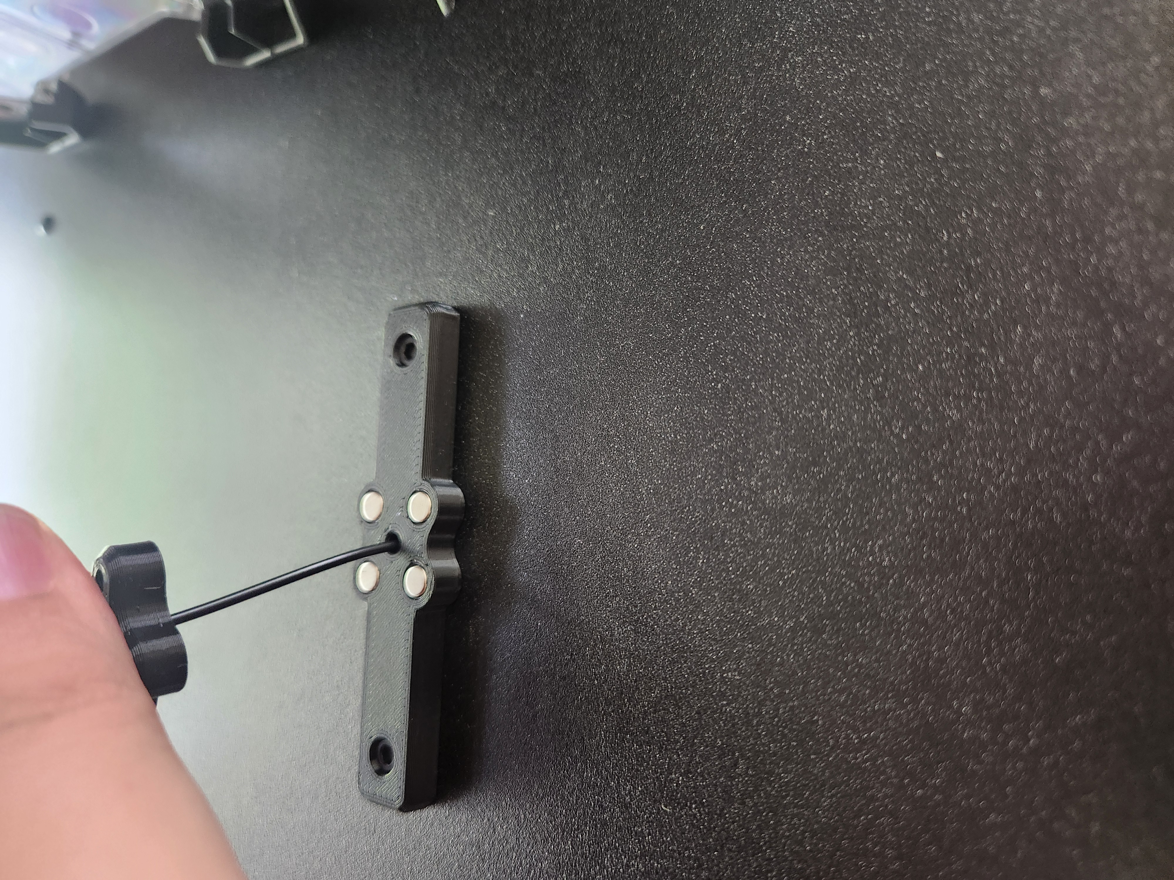 Bowden passthrough for the Original Prusa Enclosure (Quad magnetic connectors)