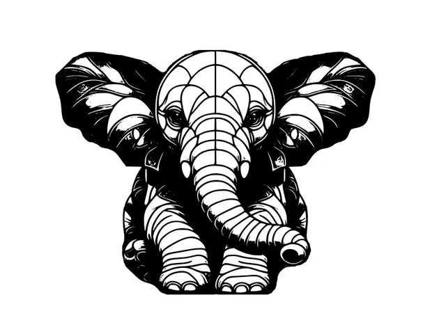 Wall art: elephant