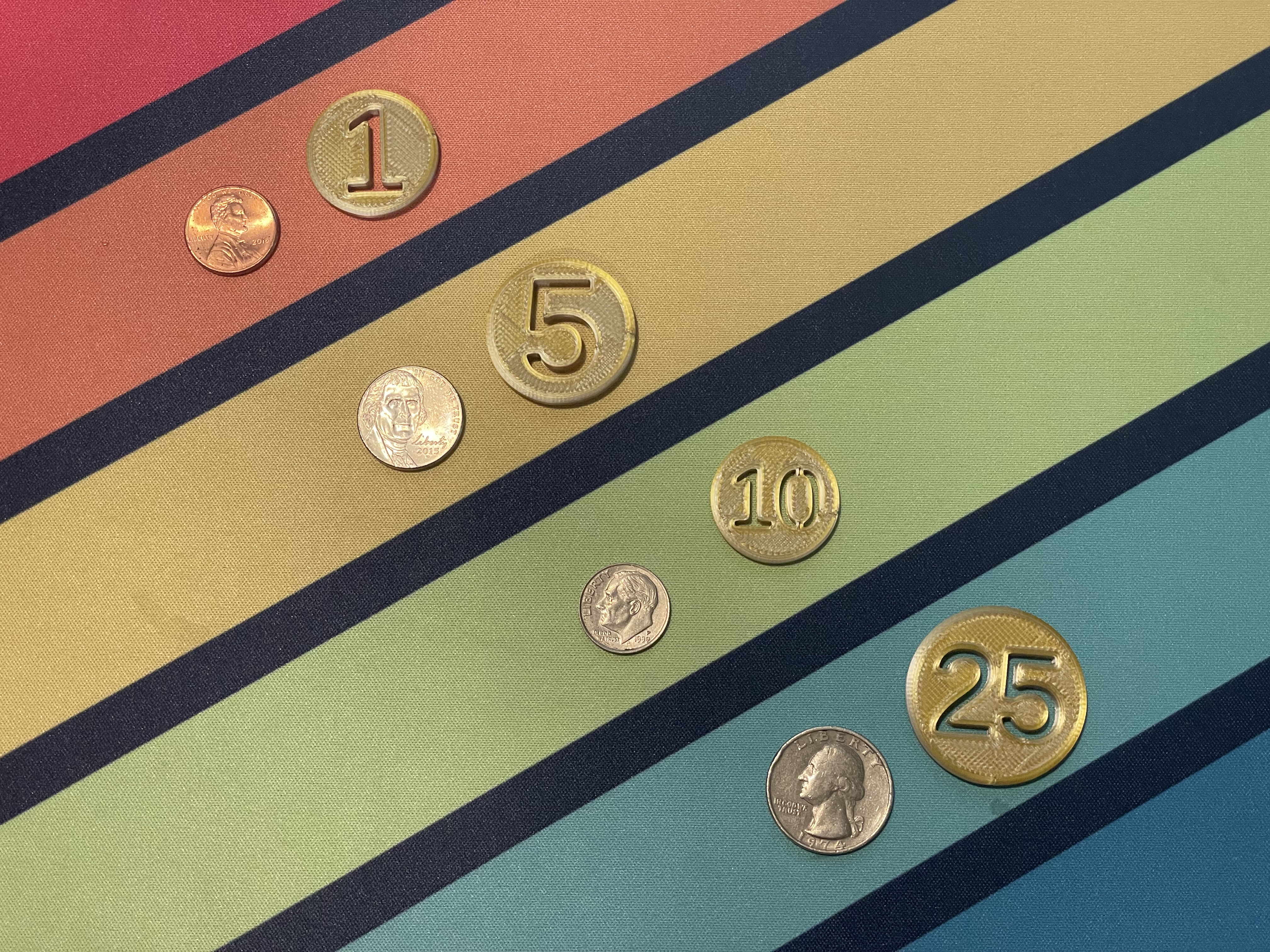 Parametric Coin with Number Cutout