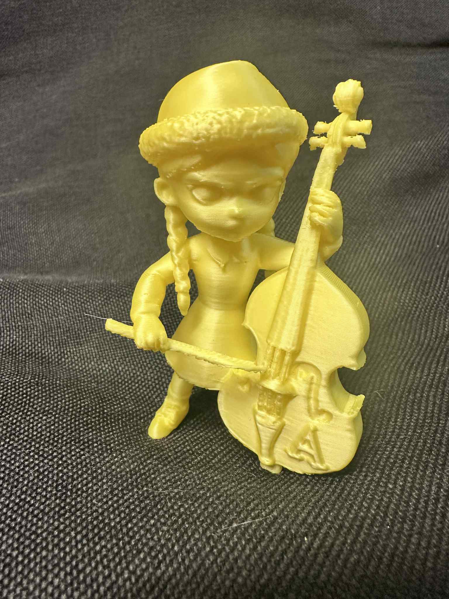 Wednesday Playing Cello in Santa's Hat Addams Family