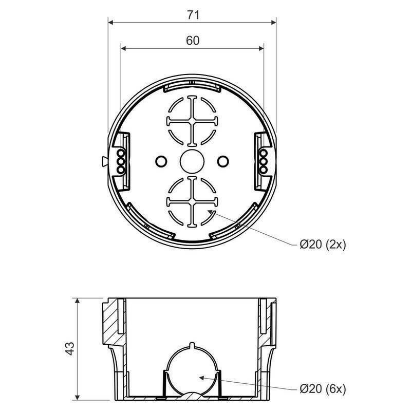 Junction Box Module 2d Junction box flush mounted Built-in wall electric by Martin20 ...
