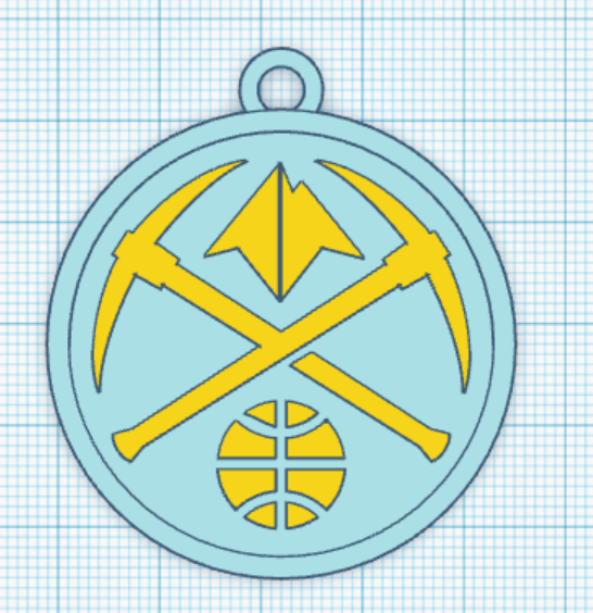 Denver Nuggets Keychain