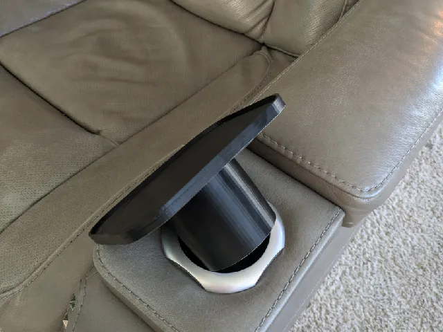 Cup holder mini table insert replacement for couch or chair armrest