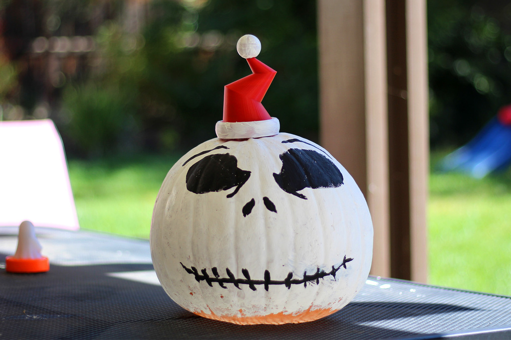 Jack Skellington Pumpkin Santa Hat by RadBench | Download free STL ...