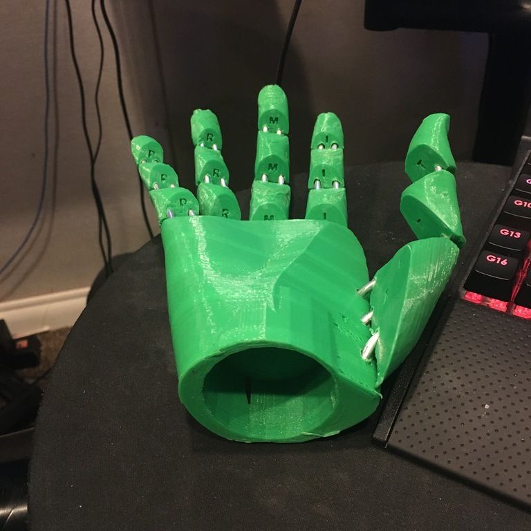 Poseable Mannequin Hand (1 5/8＂ hole for PVC) by Sneetch | Download ...