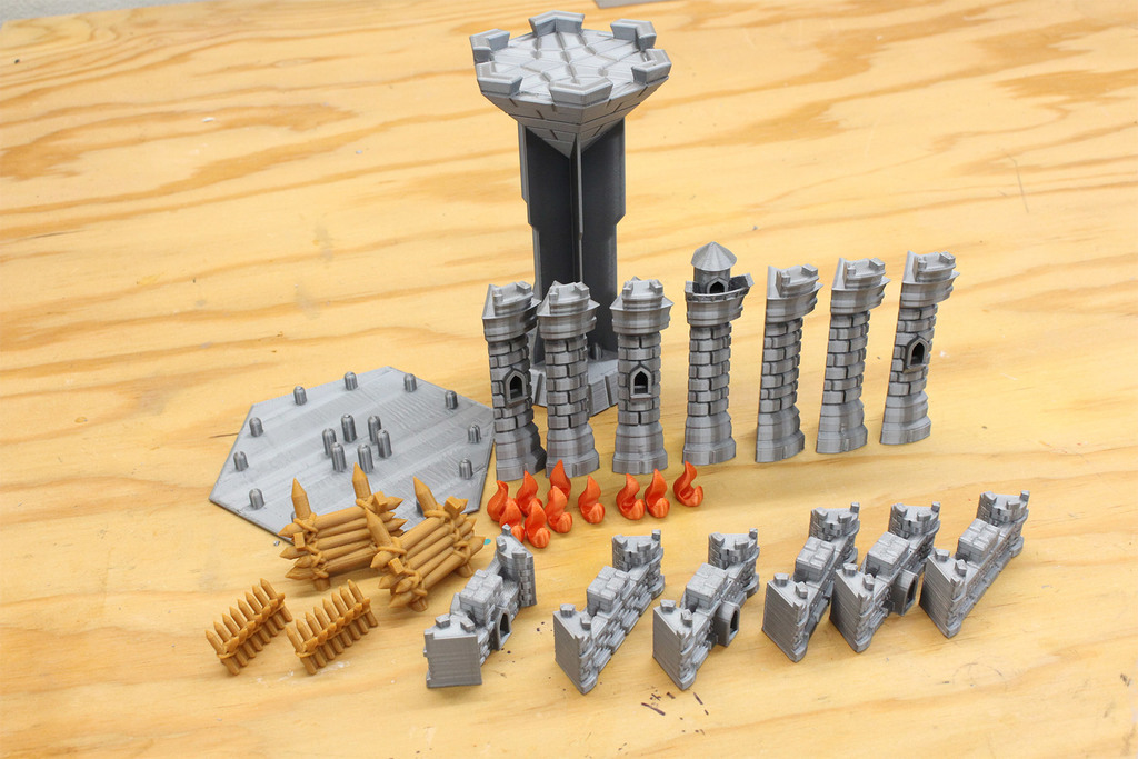 Castle Panic Replacement Pieces by RadBench | Download free STL model ...