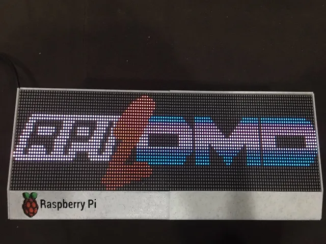 Retro Arcade Clock - Rpi2DMD - P2.5 Cover for Frame Kit