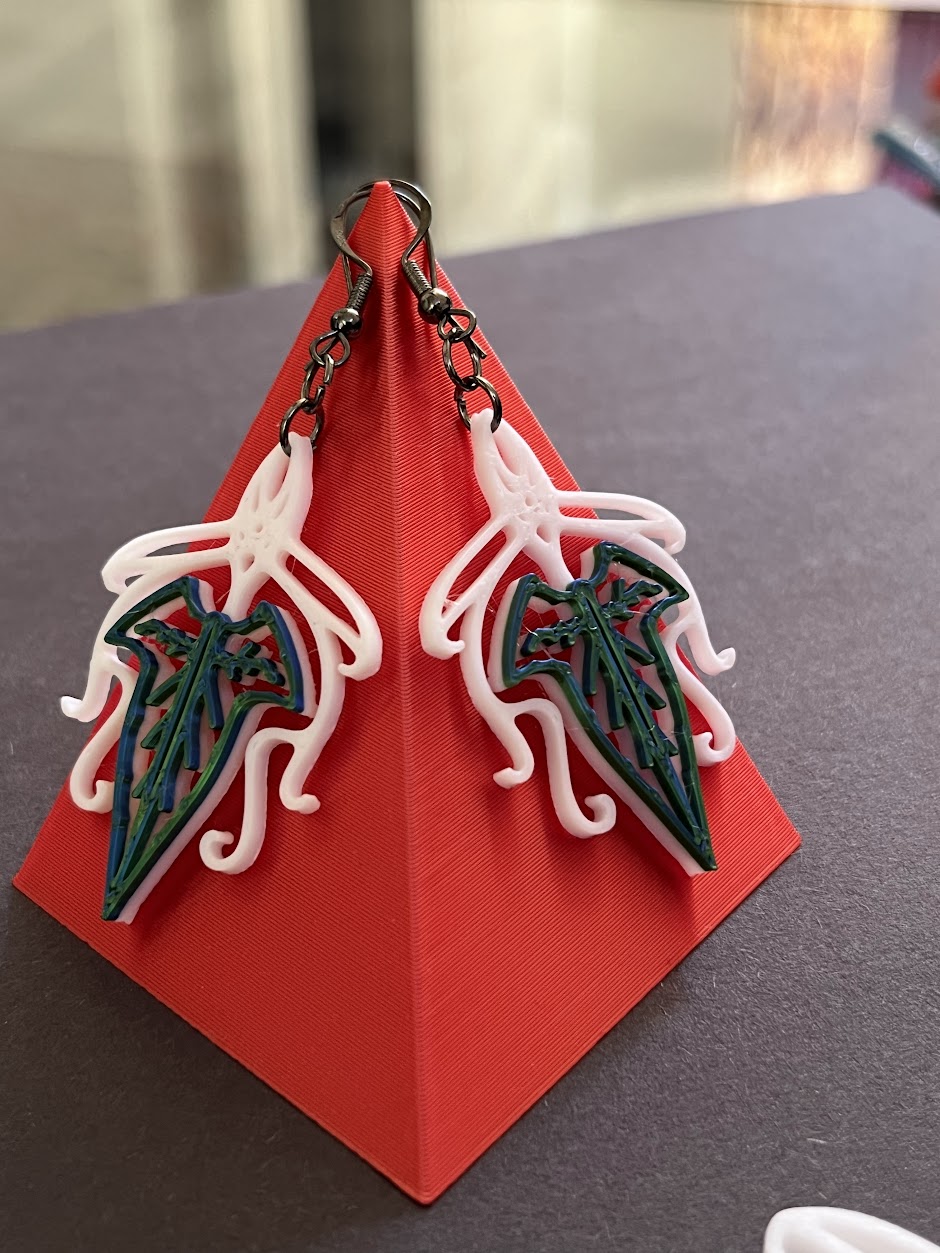 Lorien Leaf earrings & pendant(Lord of the Rings)