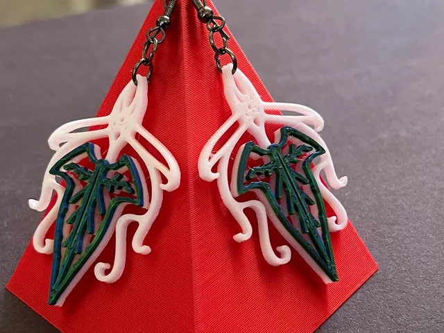 Lorien Leaf earrings & pendant(Lord of the Rings)