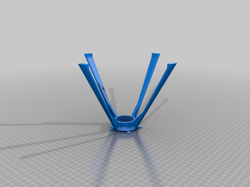 Alternative Litophane Moon Stand - 40mm embedded nut, 4 legs, thicker feet
