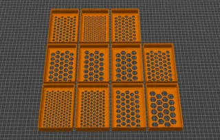 Stackable Sieves, for separating small items customisable