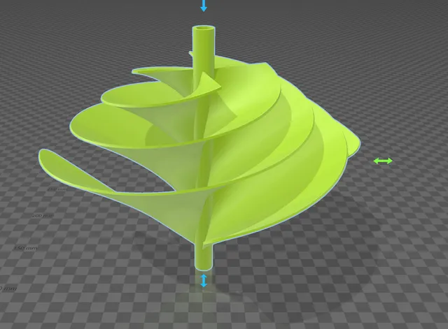 Phi, Archemedes Turbines STEP, stl, FreeCAD files