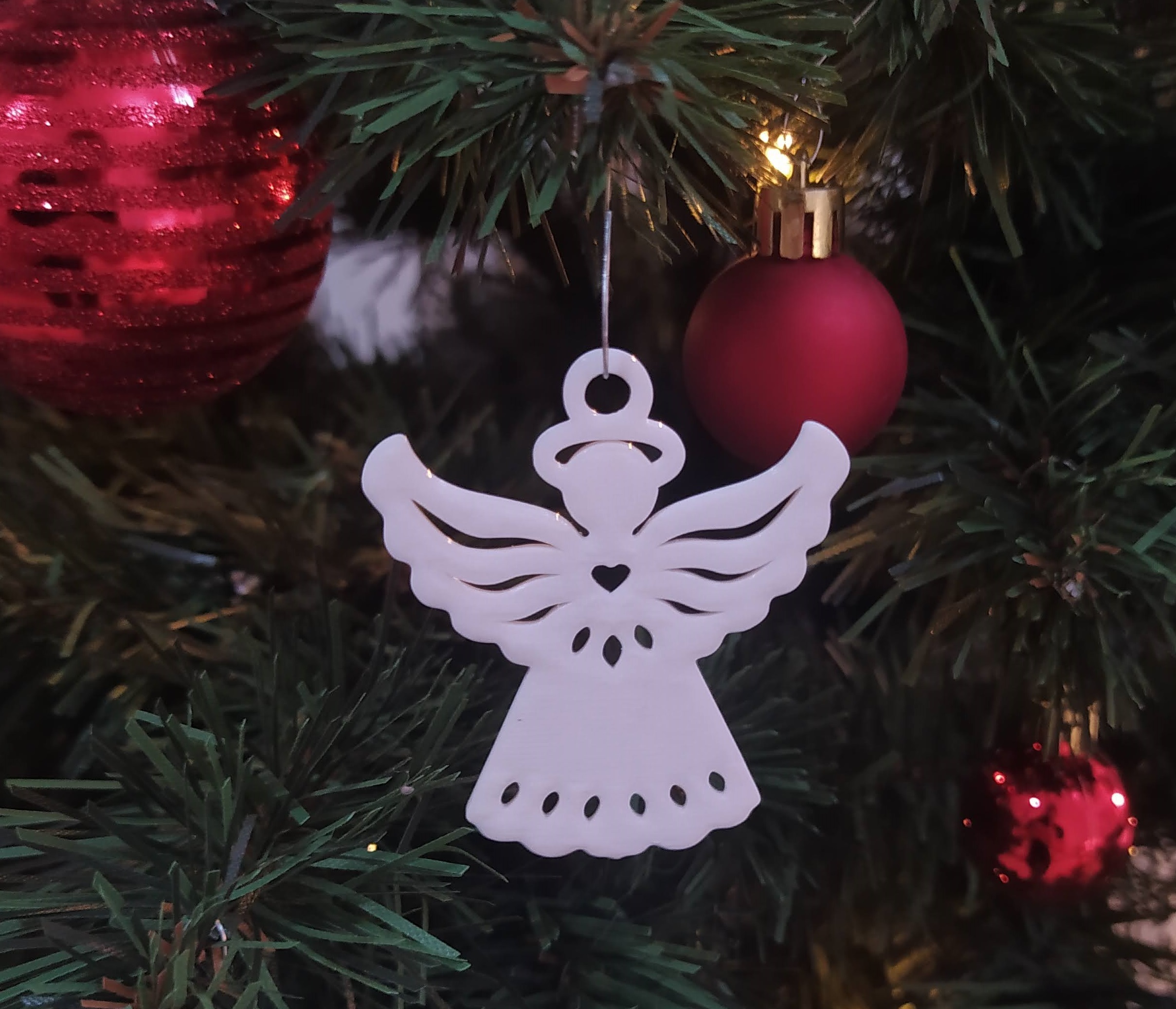 Angel of Christmas - tree bauble and keychain / Vánoční andělíček