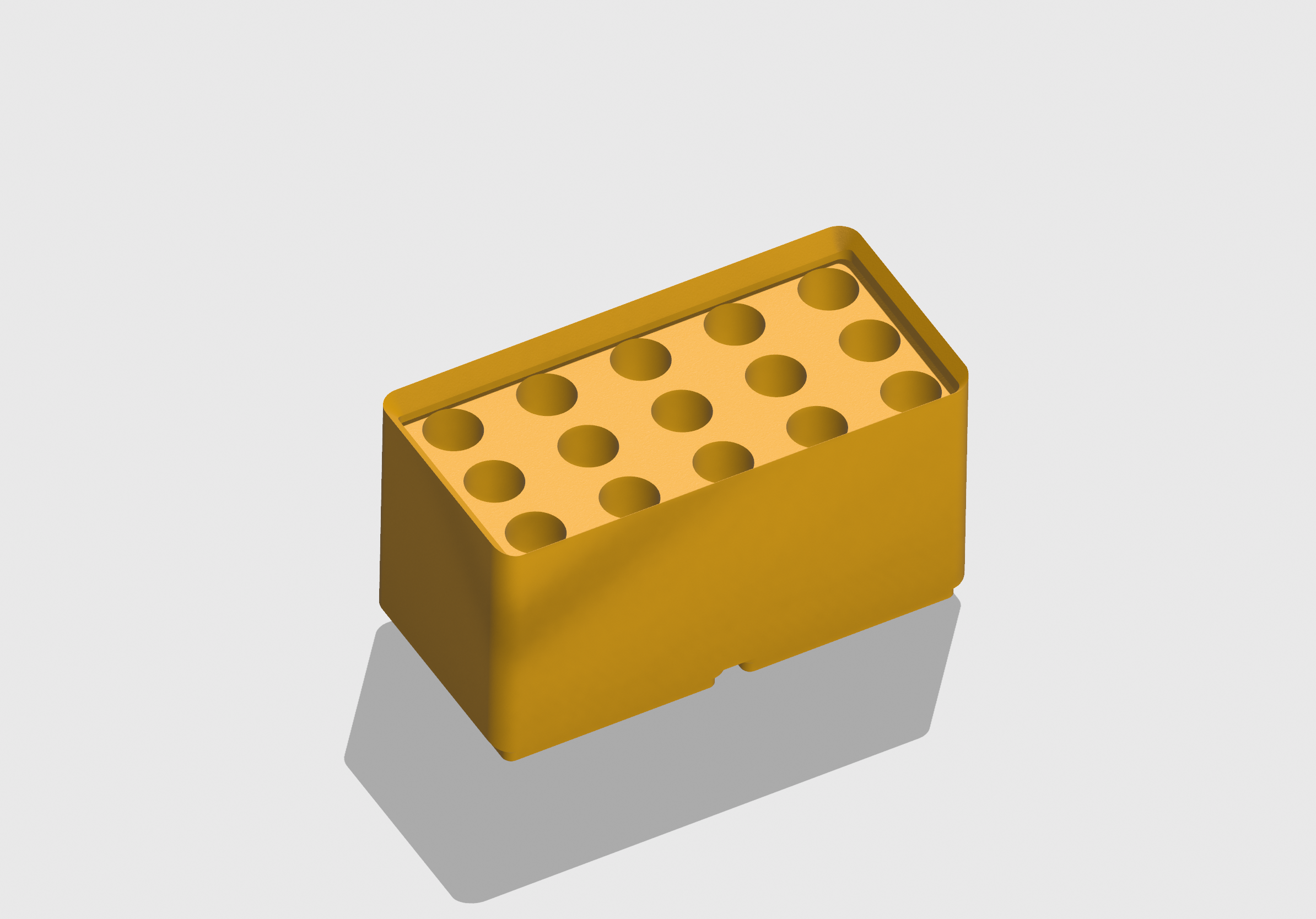 Creality K1C Nozzle Storage - Gridfinity 1x2x6 Bin (UNICORN Nozzle)