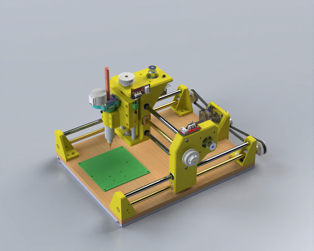3D printed CNC - Dremel - Laser - Solder Paste dispenser v0.1b