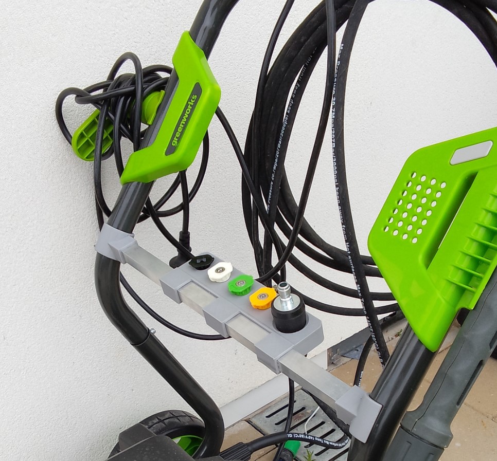 Nozzle holder for Greenworks pressure washer