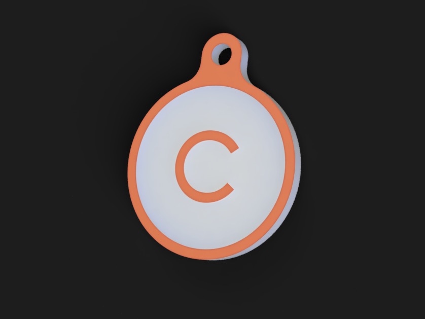Copyright Copyleft Keychain Keyring Sign