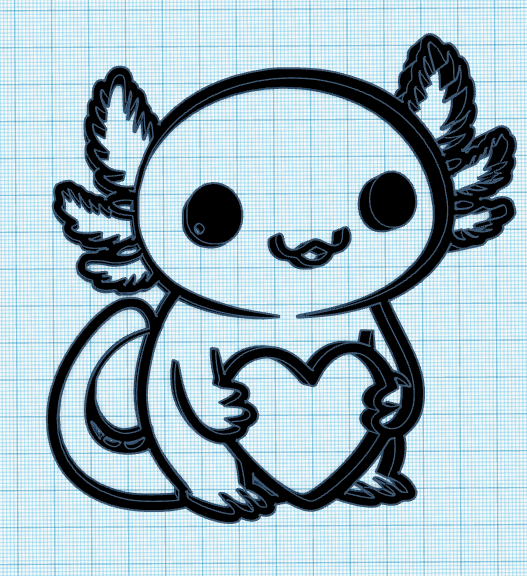 axolotl wall art