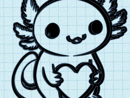 axolotl wall art