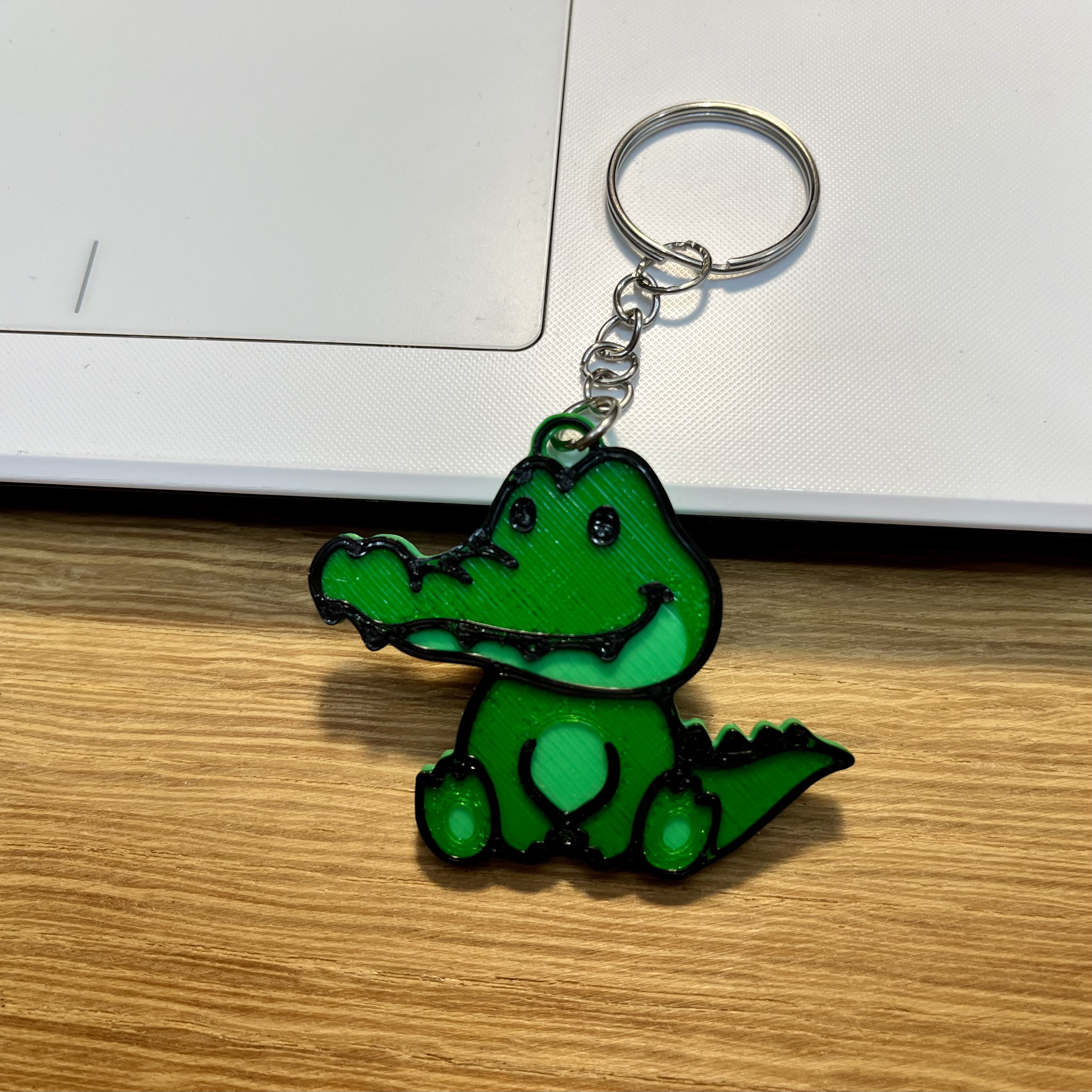 Cute Crocodile Keychain by Aztairya | Download free STL model ...