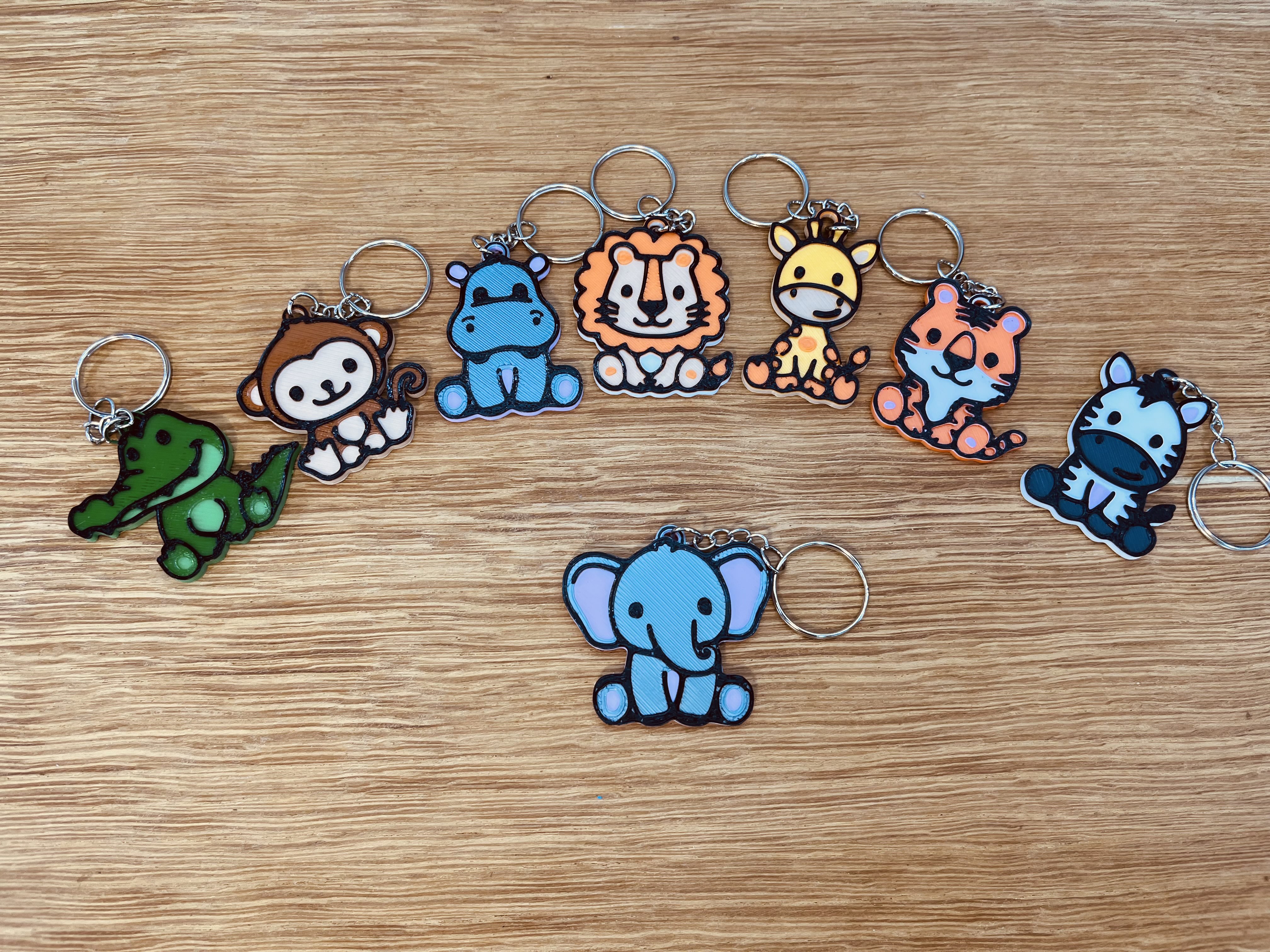 Cute Elephant Keychain