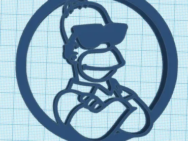 the simpson homer wall art
