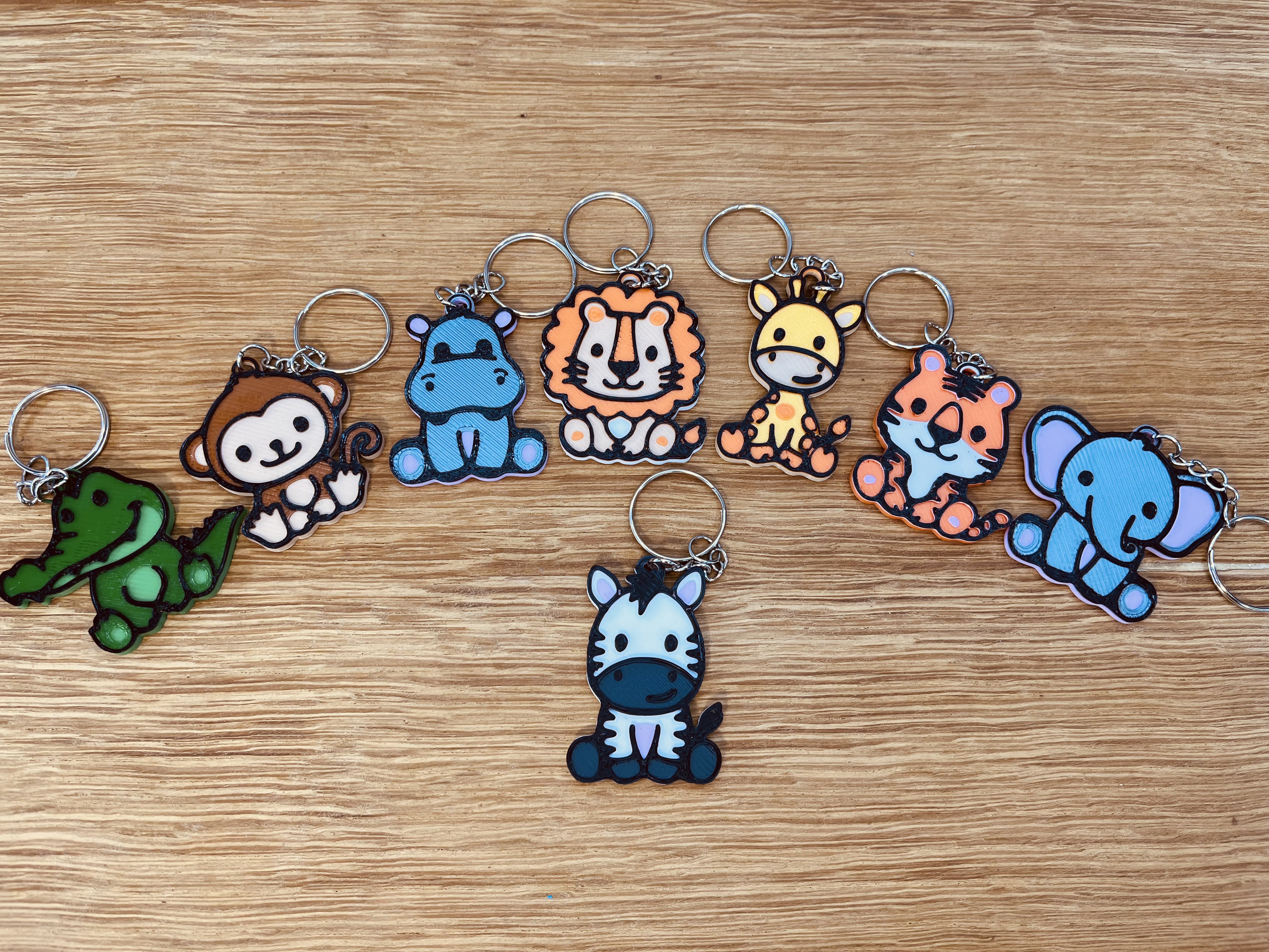 Cute Zebra Keychain