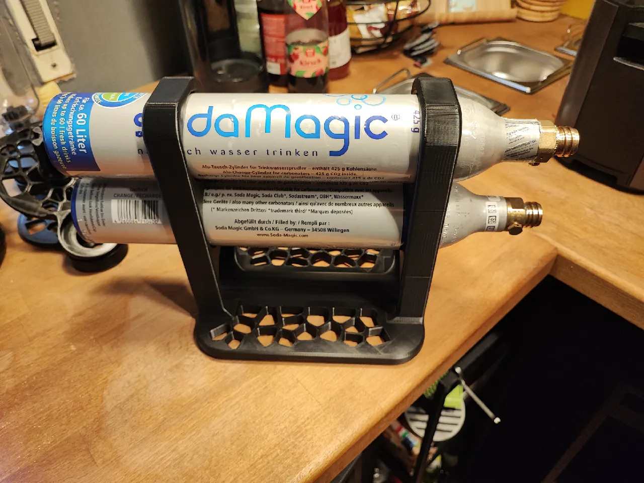 Sodastream Co2 Bottle Rack by Evilknievel | Download free STL model ...