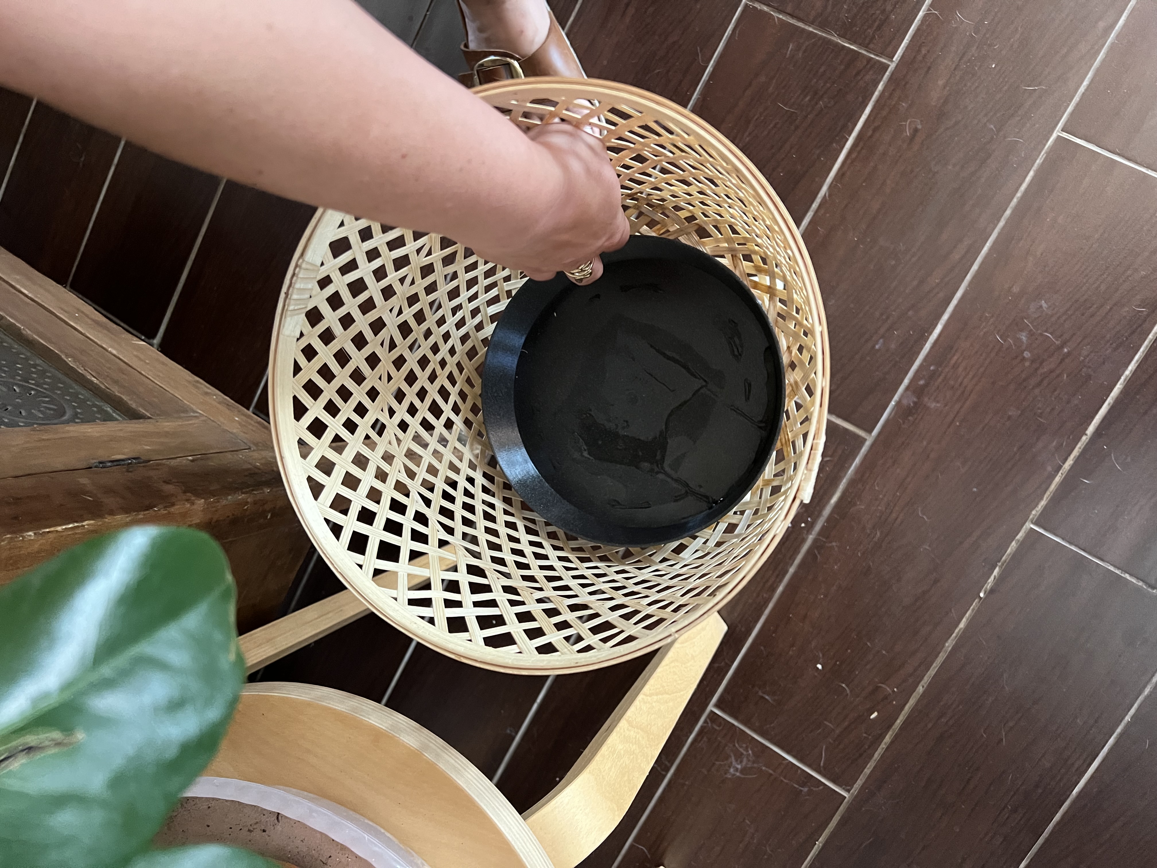 Plant Pot Drip Tray - Fits ALDI Woven Basket Planter
