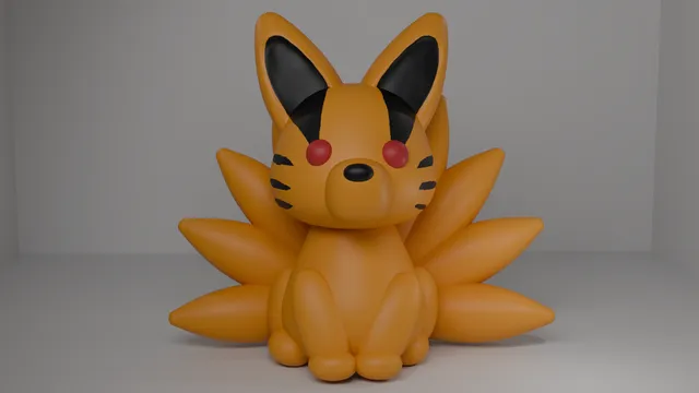 Naruto - Nine tails / Kurama Figurine (Fan art)