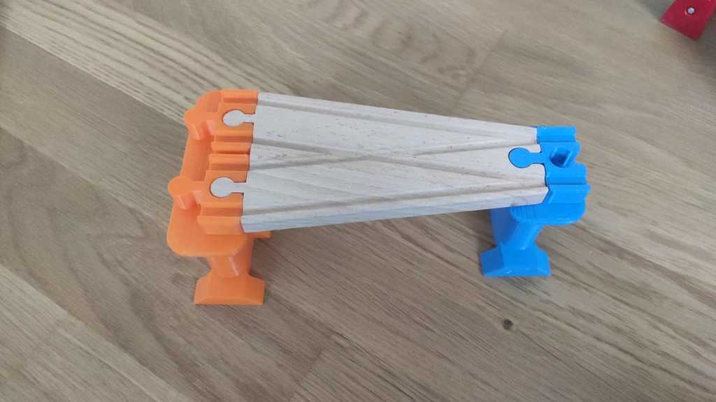 Double Wooden train bridge column compatible to IKEA se