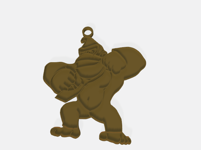 Donkey Kong Keychain or Necklace