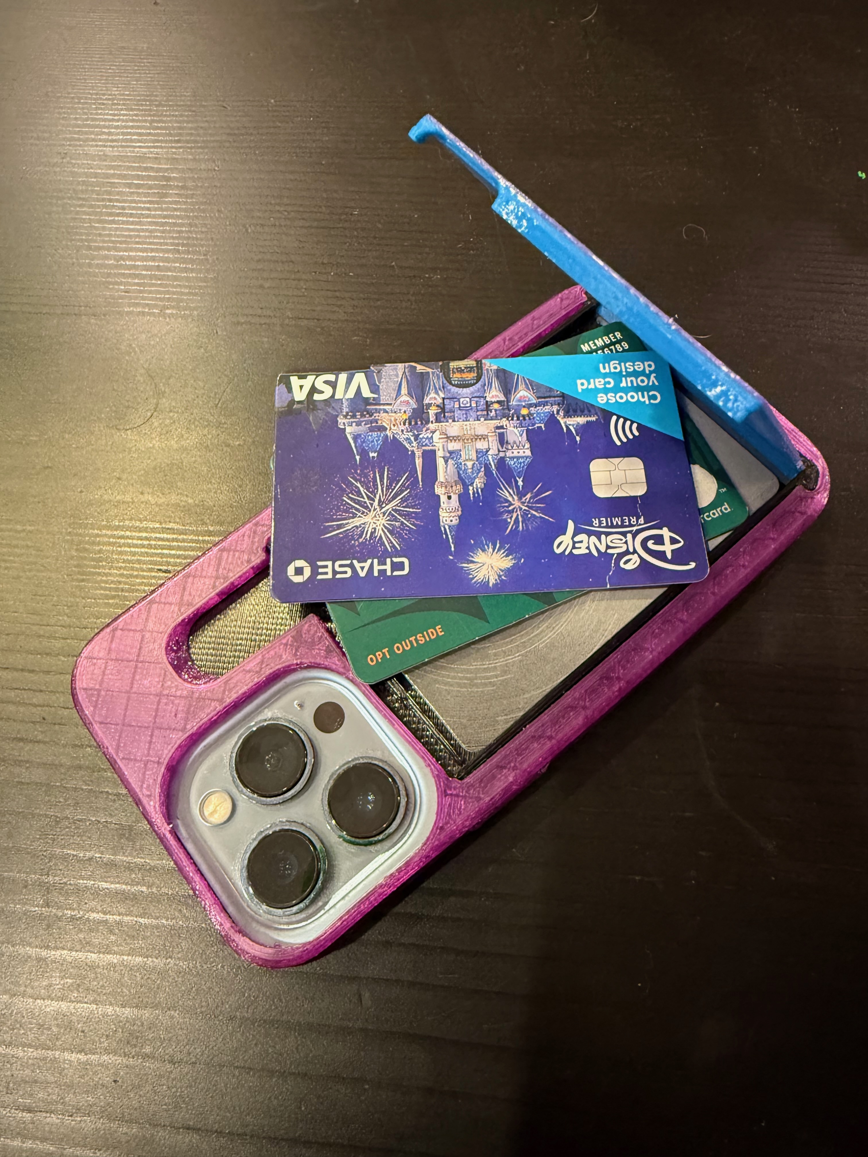 iPhone 13 pro case with 3 card wallet compartment